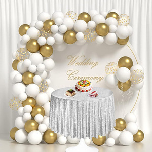 Multi stile argento paillettes inchiostro dorato tovaglia rotonda <span class=keywords><strong>oro</strong></span> 90 pollici scintillante per matrimonio festa di compleanno natale - Product Image 1