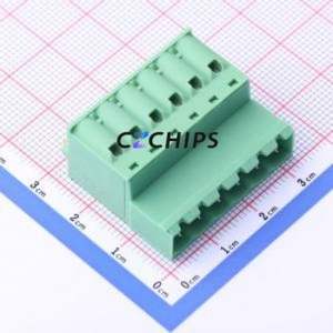 KF2EDGKDR-5.0-6P Plug-in Terminal Block P=5mm Connector ( Connector Type: Plug )( Construction: 1x6P )( Pitch: 5mm ) - Product Image 1