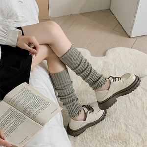 2026 Style Preppy Japonais, Couvre-jambes tricotés à volants, style ample, pour bottes <span class=keywords><strong>et</strong></span> mocassins, chauds <span class=keywords><strong>et</strong></span> tendance au quotidien - Product Image 3
