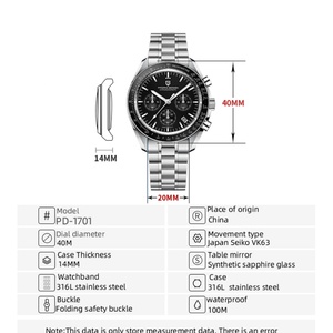 PAGANI DESIGN 2025 New Men's <b>Watches</b> Top Luxury Quartz <b>Watch</b> for Men Auto Date Speed Chronograph AR Sapphire Mirror Wrist <b>Watch</b> - Product Image 2