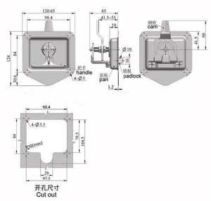Xe tải hộp công cụ khóa Khóa khóa hộp công cụ Chống thấm nước tính năng của tôi - Product Image 5