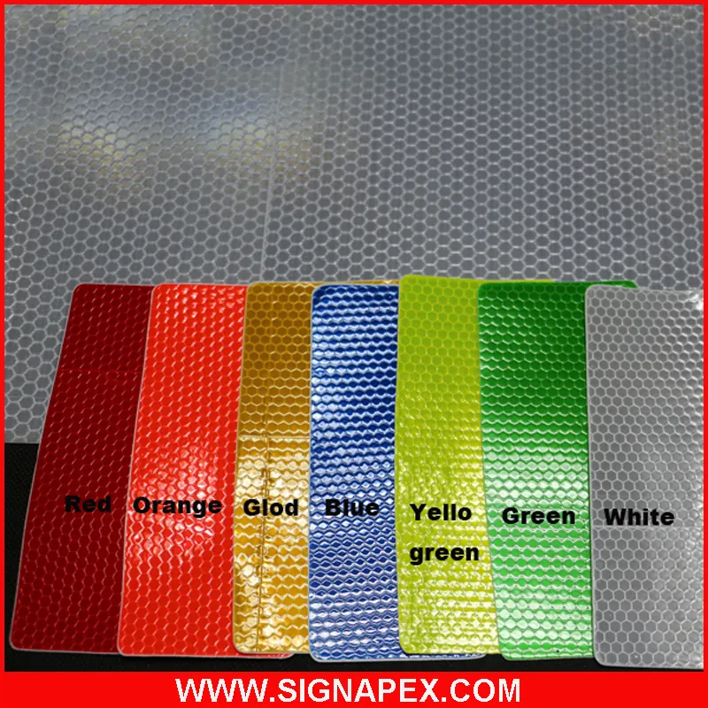 Signapex 2023 Factory Wholesale Price PVC Reflective Tape/Reflective vinyl Self Adhesive Reflective vinyl film