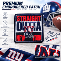 Écussons brodés personnalisés des New York Giants, à thermocoller, logo d'équipe de football, accessoires vestimentaires en gros