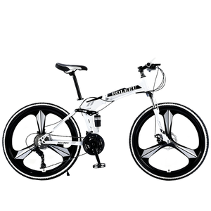 Bicicletta Pieghevole con Doppio Ammortizzatore, Freni a Disco, Velocità Variabile, Stile Mountain Bike Unisex per Studenti, Design con Ruota Integrata - Product Image 4