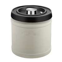 Pot à café hermétique en acier inoxydable avec valve CO2 et cuillère doseuse pour le camping