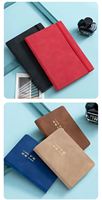 Vente en gros de cahier A5 promotionnel multifonction moderne de luxe en cuir PU couverture souple école bureau simple réunion