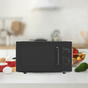 فرن ميكروويف أسود بسعة 20 لتر مع مقابض مزدوجة للأجهزة الكهربائية الميكانيكية المنزلية 20L فرن ميكروويف بموجة صغيرة - Product Image 1