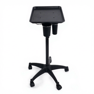 Chariot de coiffure transfrontalier sur roulettes, à levage, pour teinture à chaud, monocouche, en PVC épaissi, avec base 5 étoiles - Product Image 4