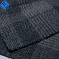 Tissu gris à carreaux Wenhan MT-4 340GSM à haute teneur en laine |   Style britannique pour la rembourrage de sièges auto haut de gamme |   Approvisionnement d'usine