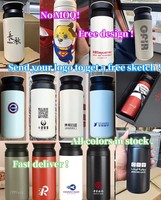ZP Poudre Enduit Logo Personnalisé 500ml Style Japonais Gobelet Sous Vide En Acier Inoxydable Double Paroi Thermos 350ml Tasse À Café De Voyage