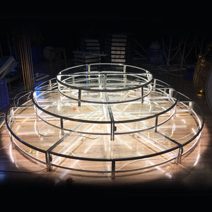 Nuevo diseño, decoración de escenario LED transparente, pista de baile Led rellena de flores, escenario de boda para fiesta, evento, decoración de boda - Product Image 4