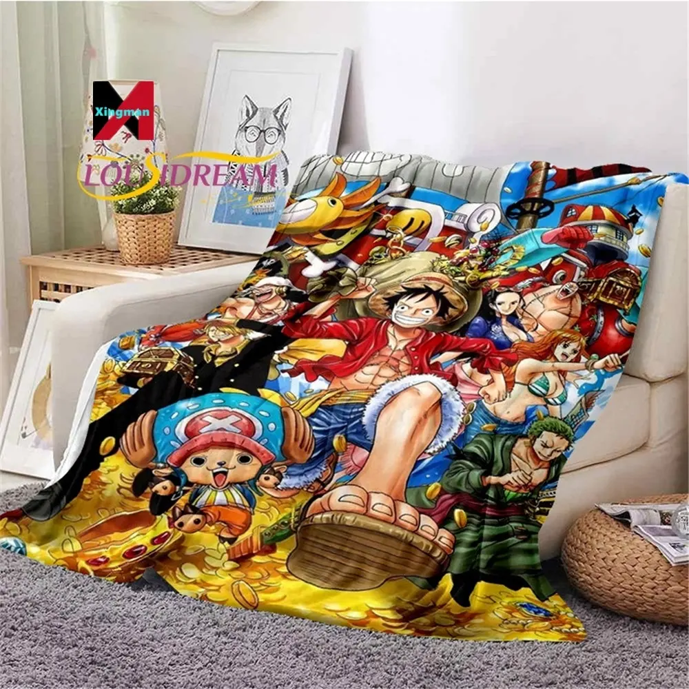 Throws Anime one pieced Blanket Design Flannel Adult Sherpa other blankets