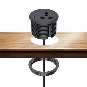 Hot Bán Buôn Phổ Sofa Điện Grommet 20W USB Ổ Cắm Mini Máy Tính Để Bàn Vòng Grommet Ổ Cắm Điện Ẩn Máy Tính Để Bàn Ổ Cắm - Product Image 1