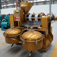 Presse à huile combinée 2-en-1 YZLXQ120, machine commerciale thermostatée pour l'extraction d'arachide, de sésame et de soja, nouvelle haute productivité