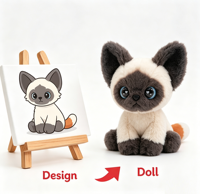 Jouets pour chats en peluche super doux personnalisés, doublure en maille de coton PP, anti-stress, poupées pour chatons, fabricant OEM d'animaux en peluche