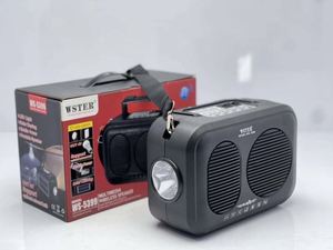 ลำโพงไร้สายอเนกประสงค์สำหรับใช้งานกลางแจ้ง Wster Ws-5399 ระบบเสียงคุณภาพสูง ชาร์จด้วยพลังงานแสงอาทิตย์ พร้อ<span class=keywords><strong>ม</strong></span>วิทยุ FM และที่วางโทรศัพท์ในตัว - Product Image 4