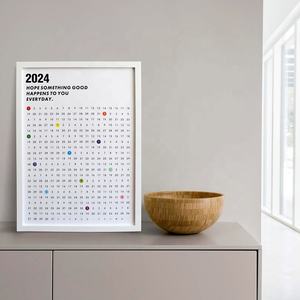 Calendrier de bureau Copllent en bois effaçable 2026, simple, décoratif, mural, personnalisé, calendrier de planification 365 jours - Product Image 2