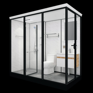 Free Standing Fully Enclosed <strong>Ready</strong> <strong>Made</strong> <strong>Bathroom</strong> Custom Portable Acrylic <strong>Shower</strong> <strong>Cubicle</strong> With Massage and Rainforest <strong>Shower</strong>