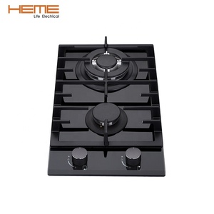 Tempered Kính Xây Dựng-Trong Khí HOB 2 Burner Nhà Bếp Gas Đung Với CE & ETL Giấy Chứng Nhận - Product Image 1