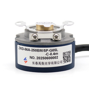 Encodeur rotatif à grille incrémentale Changchun Yuheng Optics ZKD-56A-250BM/5P-G05L-C-0.4m avec câbles à centre ouvert - Product Image 4
