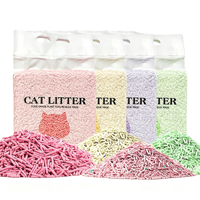 Litière pour chat en tofu naturel, parfum thé vert, agglomérante, biodégradable, en fibres de pois, vente en gros usine OEM
