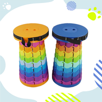 Tabouret télescopique portable, tabouret pliable, tabourets de camping pour le camping en plein air, la pêche, la randonnée, les voyages