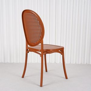 <span class=keywords><strong>Chaises</strong></span> de mariage empilables en plastique, dossier rond style Louis XV, pour événements, banquets et fêtes en extérieur (vente en gros) - Product Image 5