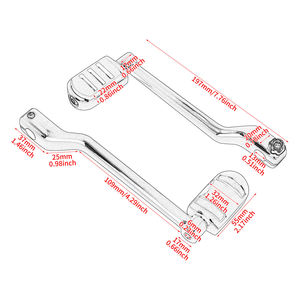 Levier de changement de vitesse pour moto, pédale de changement de vitesse modifiée pour Harley FL Softail Fat Boy Heritage 1986-2017 - Product Image 3