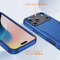 Coque de téléphone robuste à trois couches pour iPhone 17 Pro Max 16 15 14 13 12, PC rigide + TPU souple, 3 en 1, antichoc, protection de téléphone
