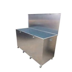 Contenitore per Mangime Animale in Metallo Zincato Resistente a 3 <span class=keywords><strong>Scomparti</strong></span>, Assemblabile, Tipo Cassa per Mangime Cavalli - Product Image 2