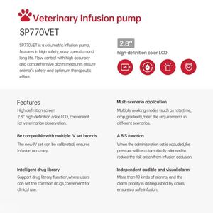 Bomba de Infusión Veterinaria, Bomba de Jeringa Veterinaria para Mascotas, Equipo Veterinario - Product Image 6