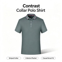 T-shirt d'été unisexe à col rabattable, manches courtes, respirant, couleur unie, polyvalent, pour le travail, avec logo personnalisé, vente en gros