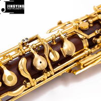 2025 Jingying Music Wood Wind Instrument,Wholesale Imported Siamese Rosewood Body Brass Plated Button High-end Professional Oboe