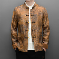 Veste de costume Tang brodée de dragon pour homme, col mandarin, certifiée OEKO-TEX, pour mariage, OEM ODM
