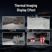 Kamera Thermal Imaging Lensa Ganda VD dan Kamera Mundur AHD dengan Night Vision, Deteksi Pejalan Kaki AI, dan Bantuan Parkir untuk Mobil