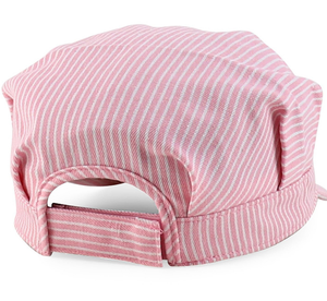 Cappello da Treno per Bambini, Classico in Cotone a Strisce Blu e Bianche, Berretto da Capo di Treno Regolabile per Bambini - Product Image 5