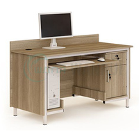 Bureau de salle d'informatique scolaire au design moderne Table d'ordinateur en bois pour étudiants