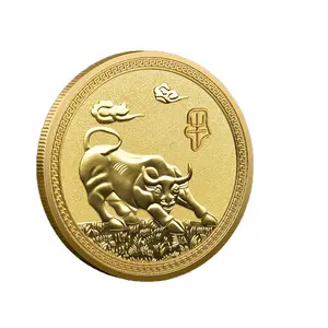 AÑO DEL BUEY MONEDA Token LUCKY NEAT BOSSY Año Diseño personalizado Cow OX Coin