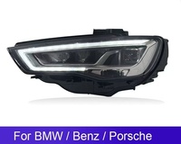 Phares LED matriciels modifiés adaptés à l'Audi A3 2014/2016, feux de jour, clignotants dynamiques
