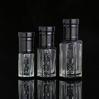 CJ-Custom Logo 3ml 6ml 12ml UV-Druck Leere Attar Parfümöl Achteckige Glasflasche für Oud-Öl