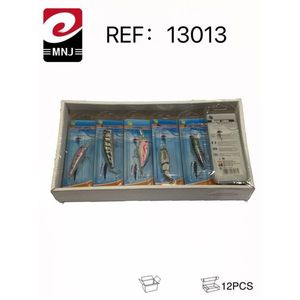 MNJ Plastic Fishing Lures 12Pcs Assorted Colors And Sizes For Freshwater And Saltwater Fishing - Product Image 3