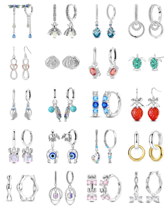 <span class=keywords><strong>Pendientes</strong></span> <span class=keywords><strong>de</strong></span> Plata 925 Chapados en Oro con Circonitas para Mujer, Diseño Único para Amantes, Regalo <span class=keywords><strong>de</strong></span> Aniversario y Accesorios <span class=keywords><strong>de</strong></span> Uso Diario - Product Image 2