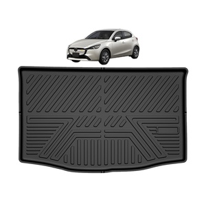 Custom TPE Anti-Slip Waterproof Car Floor Liner Rear Boot Mat Customizable Car <b>Trunk</b> Carpet Foot Pad for Mazda 2 - Product Image 2