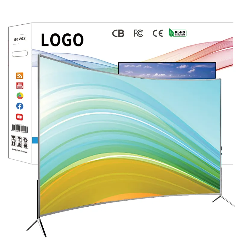 Smart TV du fabricant, télévision 50 55 65 75 85 100 110 pouces LED Tv avec Android WiFi