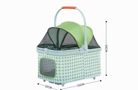 Poussette de luxe pour animaux de compagnie de haute qualité avec 4 roues, pliable facilement, petite taille, chariot pour voiture, promenade en plein air, voyage, chats, chiens
