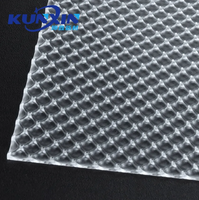 Diffuseur prismatique anti-éblouissement en polycarbonate pour éclairage linéaire LED par coextrusion Kunxin