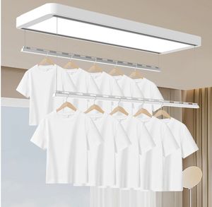 Estante de secado eléctrico ultrafino, tendedero de elevación, balcón invisible, control remoto automático por voz, tendederos inteligentes - Product Image 2