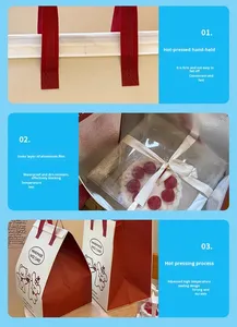 Insulated Lunch Cooler Bag with Handle Foldable Design Non-woven Material Zipper Closure - Product Image 6