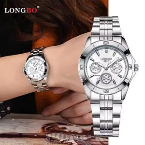 Relojes <span class=keywords><strong>LONGBO</strong></span> 8342 para Mujer, Relojes de Regalo Resistentes al Agua con Movimiento de Cuarzo Japonés, Relojes de Acero Inoxidable con Cristal para Mujer, 3 Esferas Pequeñas, 29 mm de Diámetro - Product Image 4