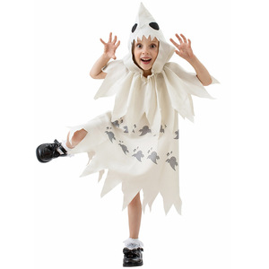 Costume d'Halloween pour enfants Jiedi, costume de fantôme rayé arc-en-ciel avec cape, taille 6 ans - Product Image 4